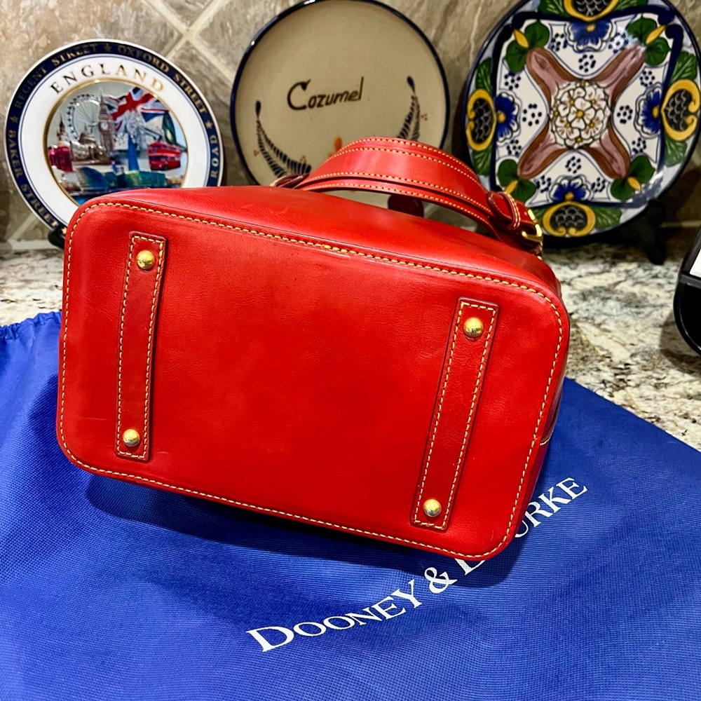 Dooney & Bourke Red Florentine Lily Bucket - Picture 3 of 8